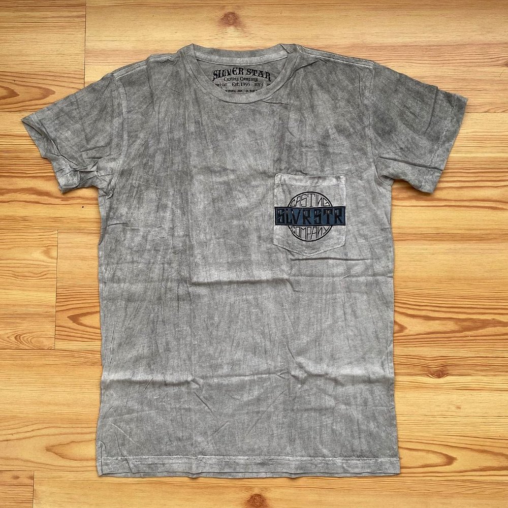 Silver Star Fast Living T-Shirt(S)Grey